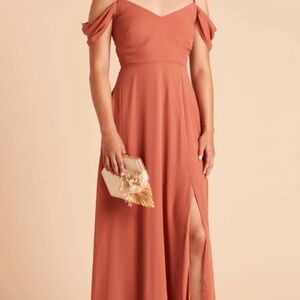 Birdy Grey Devin Convertible Dress Chiffon Terracotta Size S